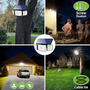 intelamp Solar Outdoor Lights,6000mAh Motion Sensor with Dual Sensors,Waterproof Solar Flood Lights 270°Wide Angle for Outside with 3 Modes by GreenHaven Gardens