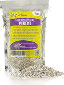 Organic Perlite - Medium/Fine Grade (1 Quart Bag) Horticultural Soil Amendment for Indoor & Outdoor Container Plants for Drainage Management and Enhanced Growth by GreenHaven Gardens