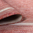 Unique Loom Outdoor Border Collection Area Rug - Soft Border (13'Round, Rust Red/ Ivory) by GreenHaven Gardens