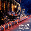 Christmas Candy Cane Lights, Candy Cane Lights Christmas Decorations Outdoor for Yard,Garden(10Inch), 10Pack by GreenHaven Gardens