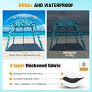 HOMEDEMO Beach Canopy UPF 50+, 6'×6', Easy Set up and Take Down Tent with Sand Pockets, Side Wall Shade Wind Waterproof for Kids, Family & Friends by TinyTreasures Baby Boutique