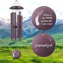 ASTARIN 36" Large Deep Tone Personalized Sympathy Wind Chimes, Memorial Wind Chime for Loss of Mother Father Loved One, Angel's Feather Bereavement Gifts Decor Outdoor Patio Garden(Produced in USA) by CozyNest Decor