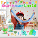 LAWOHO 6 Pack Dinosaurs Slime Kit for Kids - Cloud, Butter, Clear Slimes with Glow in The Dark Add-ins, Green & Blue Dino Slime, Super Soft and Non-Sticky, Birthday Party Favor for Boys & Girls by TinyTreasures Baby Boutique