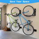 WALMANN BIKEPAL No Lifting Wall Mount Swivel Bike Rack, Wall Bike Hangers for Garage Space Saving Vertical Bike Storage(4 Pack) by GreenHaven Gardens