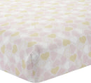 Lambs & Ivy Baby Love Pink/Gold Girl Heart 4 Piece Crib Bedding Set by TinyTreasures Baby Boutique