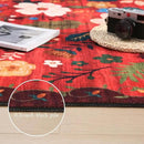 Runner Rug for Hallways Kitchen Rug Non Slip 2'x 6' Washable Runner Rugs with Rubber Backing Soft Floral Carpet Runner for Hallways, Kitchen, Laundry, Bedroom, Bathroom(Red) by CozyNest Decor