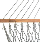 Hatteras Hammocks Deluxe Navy Oatmeal Heirloom Tweed Duracord Rope Hammock with Free Extension Chains & Tree Hooks, Handcrafted in The USA, 450 LB Weight Capacity, 13 ft. x 60 in by GreenHaven Gardens