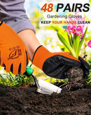 Nuogo 48 Pairs Gardening Gloves for Men Women Rubber Coated Safety Work Gloves Bulk for Gardening Construction Work by GreenHaven Gardens