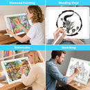 Phylosal Rechargeable A3 LED Light Pad with Built-in Stand, Magnetic Tracing Light Box for Drawing, Diamond Art Light Board with Side Button, Super Bright Light Table for Diamond Painting, Sketching by TinyTreasures Baby Boutique
