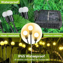 Solar Garden Lights Outdoor Waterproof, 4 Pack 32 LED Swaying Light Firefly Light Outdoor Decor Lights for Garden Gifts for Pathway Party Christmas Decoration, Warm White by CozyNest Decor