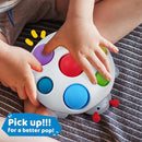 LiKee Fidget Popper Sensory Baby Toys for 10+ Months, Push and Popping Busy Board, Montessori Toys for 1+ Years Old, Airplane Car Travel Toy for Toddlers 1-3 Stress Relief (Ladybug) by TinyTreasures Baby Boutique