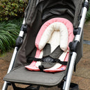 COOLBEBE Upgraded 2-in-1 Babybody Supports for Newborn Infant - Extra Soft Breathable Car Seat Insert Cushion Pad, Perfect for Carseat, Stroller, Swing, Bouncer, Pink by TinyTreasures Baby Boutique