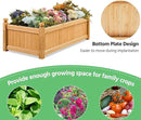 Yaheetech 46″ L × 23.5″ W × 16″ H Wooden Raised Garden Bed, Horticulture Wood Rectangular Garden Planter Outdoor, Raised Planter Box for Yard/Greenhouse/Vegetable/Flower/Herbs, Light Brown, 2pcs by GreenHaven Gardens