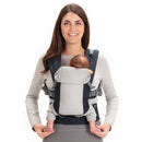 Beco Gemini Baby Carrier from Newborn to Toddler - Certified Ergonomic Newborn Baby Carrier for Infants and Children of 7-35 lbs - M Shape, Adjustable Seat, Breathable 3D Mesh (Cool Navy) by TinyTreasures Baby Boutique