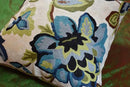 Modern Cream Decorative Floral Pillow Cover Needlepoint White Flower Hand Embroidered Pillowcase Flowery Outdoor Suzani Accent Cushion Boho Chair Modern Chair Pillowsham Wool Size 18x18 by CozyNest Decor