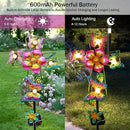 Solar Cross Garden Lights, Solar Butterfly Stake Lights Cemetery Decorations for Grave, Jesus Cross Sympathy Memorial Gifts for Mother Grandma, Metal Garden Art for Yard Lawn Patio Decor by GreenHaven Gardens