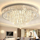 Modern Chandeliers for Living Room Crystal Ceiling Light Fixture LED Dimmable Lamp with Remote Pendant Lighting Flush Mount Ceiling Lighting for Dining Room Bedrooms by CozyNest Decor