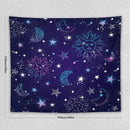 HZOHNAGO Boho Sun Moon Tapestry Purple Blue Sun Stars Galaxy Pattern Printed Wall Tapestry Wall Hanging for Bedroom Living Room Dorm 60" W x 50" H by CozyNest Decor