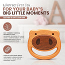 100% Wooden Baby Toy | No Paint, No Plastic | Eco-Friendly Rattle for 0–6 Months by TinyTreasures Baby Boutique