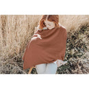 Konssy Muslin Nursing Cover for Breastfeeding, 360° Full Privacy Breathable 100% Cotton Breastfeeding Cover, Multi-use Carseat Canopy(Chestnut) by TinyTreasures Baby Boutique
