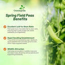 Outsidepride Dundale Spring Field Peas Seeds - 1 lb. Annual, High-Protein Legume & Cover Crop Seeds for Forage, Food Plot, Gardens & Pastures - Ideal for Improving Soil Health, & Erosion Control by GreenHaven Gardens