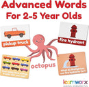 Advanced Flash Cards for Toddlers 3-5 Years – 101 Flashcards – Preschool Flash Cards – Kindergarten Flash Card for Kids – Toddler Learning – Educational Gift - for Ages 3, 4, 5 & 6 by TinyTreasures Baby Boutique