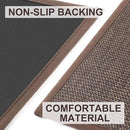 LEKEEPGO Door Mat 24"x36", Non Slip Door Mat Indoor Entrance, Rubber Backing Front Indoor Door mat Washable Absorbent Low-Profile Entryway Entry Resist Dirt Inside Door Mats, Brown by CozyNest Decor