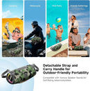 Portable Bluetooth Speaker 80W RMS,120W Peak Loud Subwoofer Wireless Stereo with HD Sound,8H Playtime IPX7 Waterproof for Party cmaping Beach (CAMO-80W RMS/120W Peak) by TinyTreasures Baby Boutique