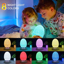 Upgraded Dinosaur Egg Alarm Clock/Digital Clock/Night Light/Music & White Noise Aid Sleep Machine/Bluetooth Speaker, Decor Ideal & Unique Lamp for Bedroom/Living Room, Gifts for Kids by TinyTreasures Baby Boutique