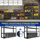 REIBII 48" W Garage Shelving 2500LBS Storage Shelves 5 Tier Heavy Duty Shelving Adjustable Garage Shelves for Warehouse, Pantry, Easy Assemble, 48.2''W X 72''H X18''D by GreenHaven Gardens