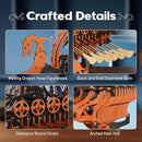 ROKR 3D Wooden Puzzle for Adults, 3-Hour Build, Viking Dragon Ship with LED Lights, Model Kits for Adults to Build, Ideal Gift for Boys and Men by TinyTreasures Baby Boutique