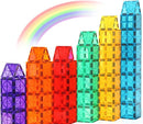 Gemmicc Magnetic Tiles, Magnet Toys Building Blocks for Kids, STEM Approved Educational Toys,Magnet Puzzles Stacking Blocks for Boys Girls,72 PCS Advanced Set by TinyTreasures Baby Boutique