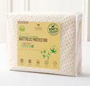 Luxury Waterproof Organic Mattress Protector Calif King - Organic Cotton Breathable Mattress Pad Cover - New 380 GSM Comfort - Deep Pocket - Jersey Cotton Skirt - Fitted Comfort by TinyTreasures Baby Boutique