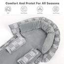 Infant Car Seat Insert, HNHUAMING Baby Car Seat Head & Body Support with 2 Strap Pads, Ultra Soft Newborn Preemie Carseat Insert Cushion for Girls Boys, Fits Car Seat, Stroller, Swing, Bouncer, Gray by TinyTreasures Baby Boutique