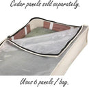 Household Essentials Cotton Canvas Under Bed Clothing and Linen Storage Bag | Natural by CozyNest Decor