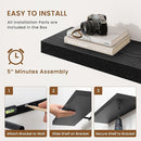 fuqing Floating Shelves for Wall, Bathroom Shelf Wall Mounted for Storage, Shelves with Invisible Bracket for Bedroom, Kitchen, Living Room, Farmhouse Small Book Shelf, 32 Inch Set of 2, Black by CozyNest Decor