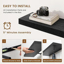fuqing Floating Shelves for Wall, Bathroom Shelf Wall Mounted for Storage, Shelves with Invisible Bracket for Bedroom, Kitchen, Living Room, Farmhouse Small Book Shelf, 48 Inch Set of 2, Black by CozyNest Decor