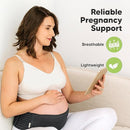 KeaBabies Maternity Belly Bands for Pregnant Women - Soft & Breathable Pregnancy Belly Support Band, Adjustable Maternity Belt for Back, Pelvic Support, Comfortable, Easy to Use (Midnight Black, 2XL) by TinyTreasures Baby Boutique