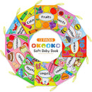 OKOOKO 12PCS Soft Baby Books, Soft Cloth Books, Bath Toys, Crinkle Washable Non-Toxic Early Education Preschool Learning Toy for Newborns Babies Infants Toddlers Kids by TinyTreasures Baby Boutique