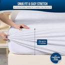 Utopia Bedding Waterproof Mattress Protector California King Size 2 Pack, 200 GSM Breathable Terry Mattress Cover, Fitted Style with Stretchable Pockets (White) by TinyTreasures Baby Boutique