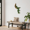 Wall Mounted Metal Moon Planter - Hanging Crescent Pot for Succulents, Air Plants, Cacti - Boho Indoor Outdoor Moon Wall Decor for Bedroom, Bathroom, Living Room, Nursery - Rustic Gold by GreenHaven Gardens