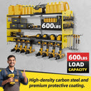 Power Tool Organizer Wall Mount with 8-Drill Holders-600Lbs Load Heavy Duty Metal 4-Layers Garage Storage and Organization Adjustable Battery Tools Rack Utility Racks Gifts for Men by GreenHaven Gardens
