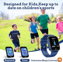 Goodatech Smart Watch for Kids 4-12 Years Boys Girls, 26 Puzzle Games,Camera,Video Music Player,Pedometer,Flashlight,Alarm Clock, Learning Education Toys Gifts (Blue) by TinyTreasures Baby Boutique