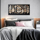 Tsomzxng Boho Black Wall Art Modern Wall Art Bohemian Feather Canvas Wall Art Decor For Apartment Dorm Living Room Bedroom Nursery Backdrop Home Wall Decor20 W X 40" L by CozyNest Decor