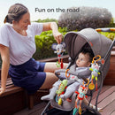 TUMAMA 4 Pack Baby Toys for 0 3 6 9 12 Months, Hanging Crib Toys for Newborn Infant Development, Car Seat Stroller Soft Plush Rattles Toy for Babies by TinyTreasures Baby Boutique