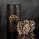 EdensDECOR Whiskey Glasses Gift Set (24k Gold Plated) Luxury Gift For Men, Bourbon, Scotch, Dad, Husbands by CozyNest Decor