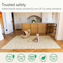 Lillefolk Foam Baby Play Mat – Interlocking Tiles for Kids | Non-Toxic Crawling Mat for Tummy Time, Toddlers & Infants – 6x6ft 9 Tiles by TinyTreasures Baby Boutique