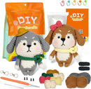 Wizardi Amigurumi DIY Crochet Kit - Dog F07N8-M50 by TinyTreasures Baby Boutique