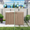 45 Gallon Deck Box Large Outdoor Storage for Patio Furniture,Outdoor Cushions,Garden Tools and Pool Supplies,Waterproof,Resin,Lockable(Grey) by CozyNest Decor