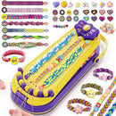 Friendship Bracelet Making Kit for Girls - DIY Bracelets Maker Art and Craft Kits for Kids - Jewelry String braiding Set Toys for Age 6 7 8 9 10 11 12 Year Old Girl Christmas Birthday Gifts - Yellow by TinyTreasures Baby Boutique